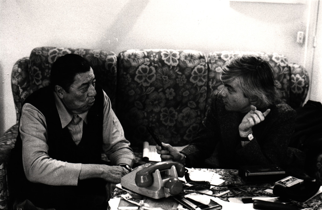 Chez Atahualpa Yupanqui, le 25 février 1981, lors de l’interview pour Paroles et musique. Photo : Renald Destrez