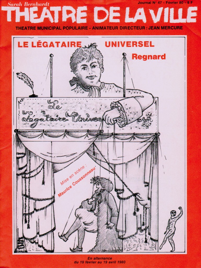 Couverture du Journal du Théâtre de la Ville 02/1980