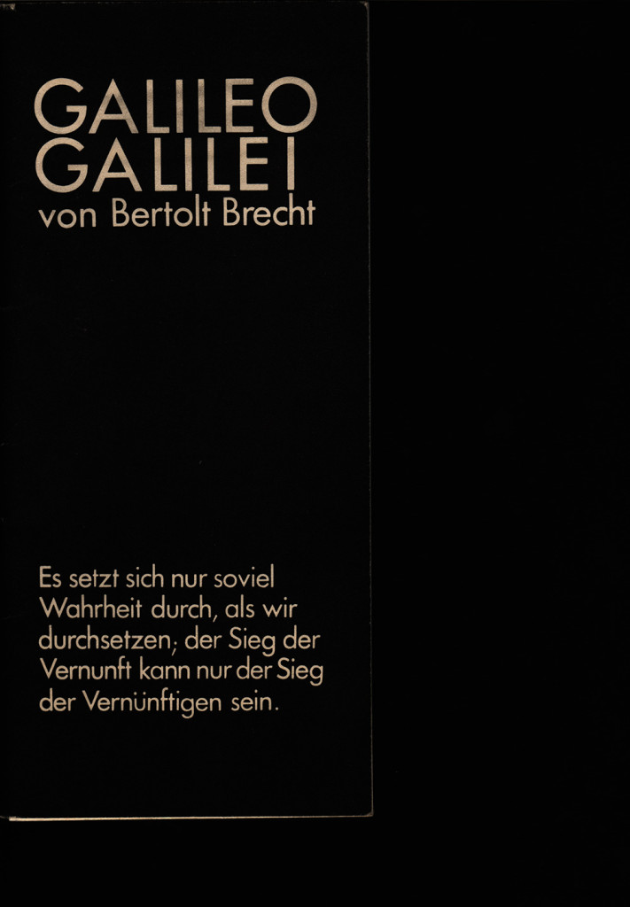 GALILEO GALILEI VON BERTOLT BRECHT